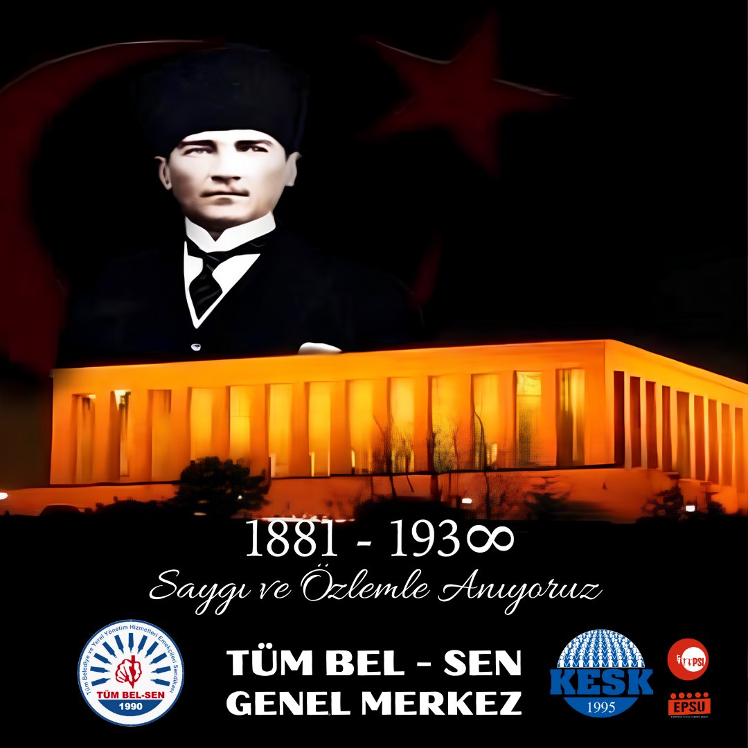 Cumhuriyetimizin kurucusu Gazi Mustafa Kemal Atatürk ‘ü, aramızdan ayrılışının 85.yılında Saygı ve Özlemle Anıyoruz.
#10Kasım