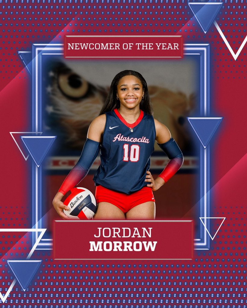 Congratulations to our 21-6A Newcomer of the Year - freshman Jordan Morrow! We can’t wait for the next three season with you, Jo! ❤️