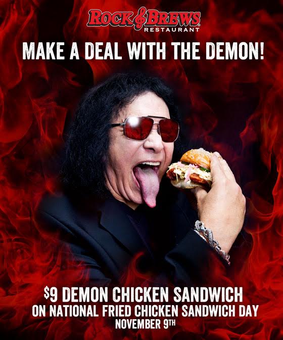 Make a deal with The Demon this #NationalFriedChickenSandwichDay and try our Demon Chicken for just $9! 😈🤝