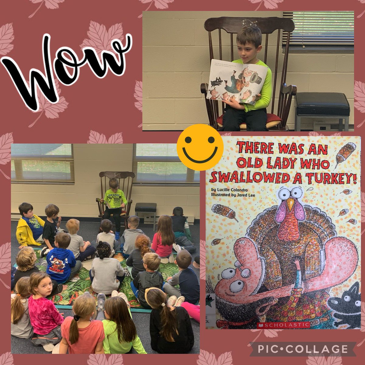 mospecialareas's tweet photo. Amazing! Caleb was an excellent helper today in the library. He helped out with Mrs. Smigelski’s first grade class and read a silly Thanksgiving story. #PBIS #beaGeneral #kidsofcharacter https://t.co/0etGCFNBAV