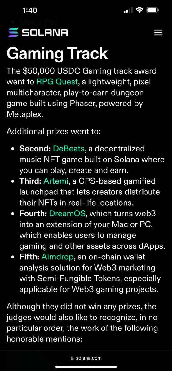 IntrantInferis's tweet image. Been a long time since the @solana summer Camp 🏕️ hackathon ended and we developed our first game RPG QUEST on @solana and won the games track 🎮

Post summer camp we decided to go ‘all-in’ mobile and rebranded to INTRANT INFERIS thanks to the much needed support from…