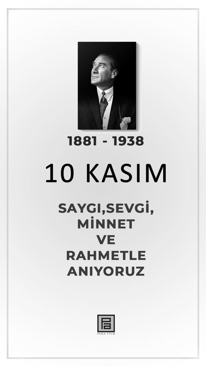 Cumhuriyetimizin kurucusu Gazi Mustafa Kemal Atatürk'ü vefatının 85. yılında saygı,sevgi,minnet ve rahmetle anıyoruz. 
#10Kasım