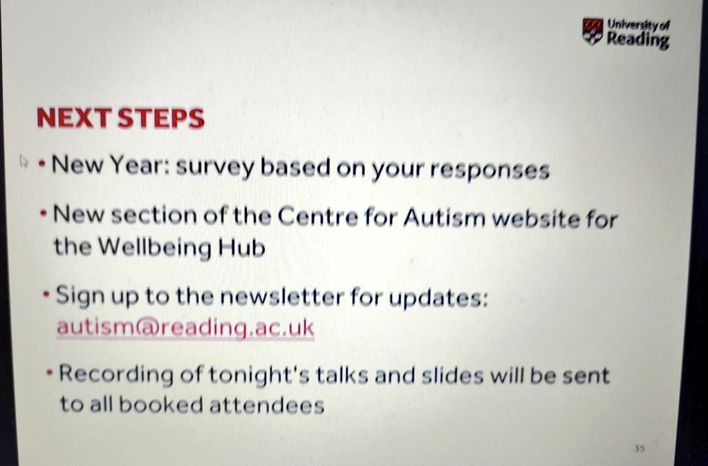 Great to be an online participant at the @UniRdg_Psych & @MsJoBillington Autism Wellbeing Hub launch this eve 👍😎 fantastic keynote from @SarahMarieOB and some fab sessions next year from @AnnMemmott @AutieAndy & @SarahJaneCritch too 👍 most certainly worth following 😎