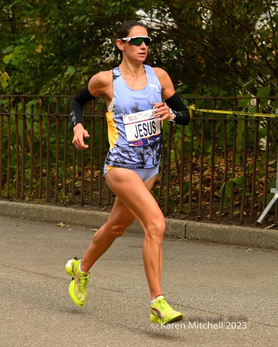 In @nycmarathon @_jesus_solange Solange Jesus (36 years old) of Portugal finished eleventh in 2:34:37. Earlier this year she represented Portugal in the World Athletics Championships Marathon, Budapest. 📷 @kmitchpa #nycmarathon #marathon