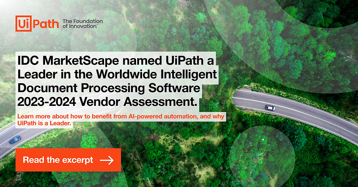 jhausler's tweet image. We’re proud to be a Leader in the IDC MarketScape: Worldwide #IntelligentDocumentProcessing 2023 Vendor Assessment! spr.ly/6015utmob #IDP #SpecializedAI