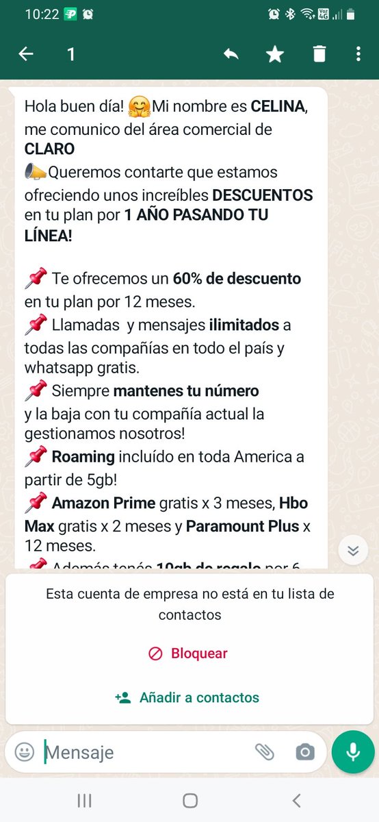 Buenas tardes <a href="/MovistarArg/">Movistar Argentina</a>, <a href="/ClaroArgentina/">Claro Argentina</a> me ofrece esa promo para pasarme de empresa. Pueden ustedes ofrecer algo similar para que no pase las 4 líneas que tenemos?