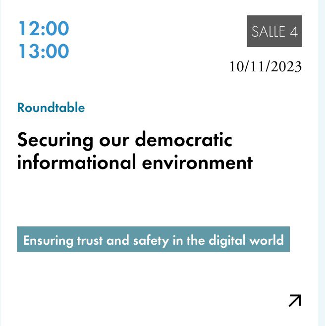 All set for the @ParisPeaceForum tomorrow!🤞🏼
Visit our booth & catch @SirenAnalytics_’s @calsharabati for a crucial roundtable on securing our democratic informational environment alongside insightful speakers, discussing trust and safety in the digital world, at 12PM, Salle 4