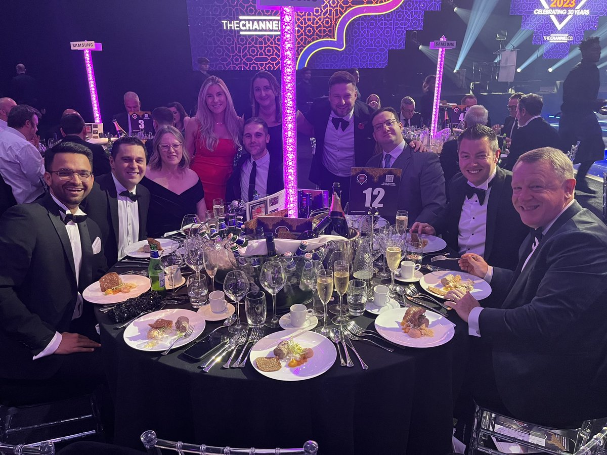 Team Comms-care and <a href="/IngramMicroInc/">Ingram Micro</a> at the <a href="/CRN_UK/">CRN UK</a> Channel Awards 2023 🎉🍾  
Good luck to all the Finalists! #CRNchannelawards #commscarecompetition