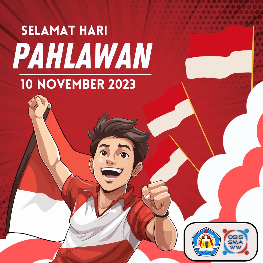 OSISSMAWW's tweet photo. Selamat Hari Pahlawan!✊
Teruskan perjuanganmu tanpa batas untuk kebangkitan Indonesia ! 

Bangsa Yang Besar Adalah Bangsa Yang Menghargai Jasa Para Pahlawannya

#haripahlawan
#haripahlawan2023
#osissmawiwaska 
#PahlawanDiSekitarKita https://t.co/0NSiaOnped