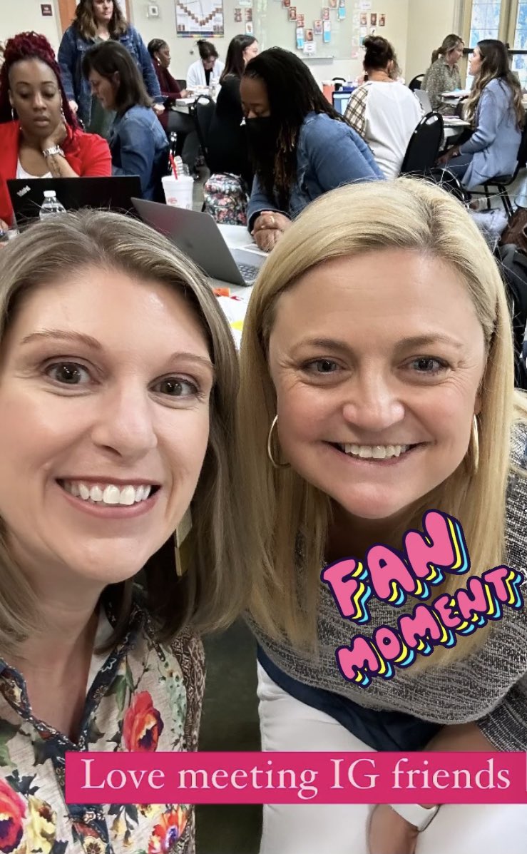 When real life PD leads to you chatting with friends you follow on social media! Loved meeting and talking to you  today <a href="/levelupliteracy/">Lori Poole</a> !