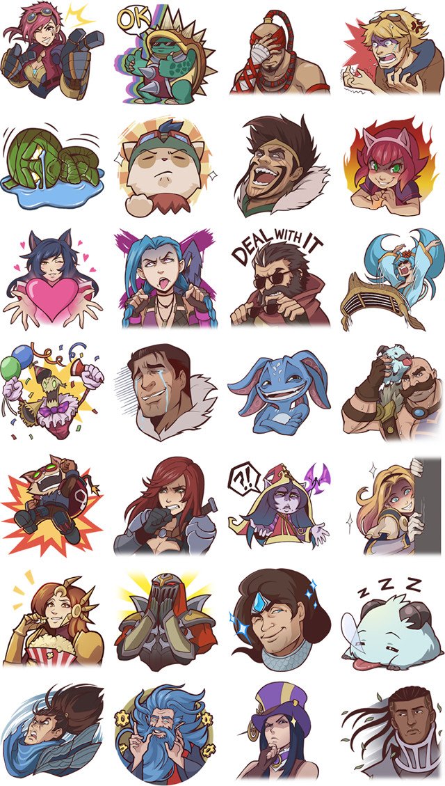 Here's a #ThrowbackThursday to the League FB stickers!  It was a collaboration between me, <a href="/artbynips/">nips</a> , <a href="/raspbearyart/">oscar the grouch</a> , and <a href="/RiotJynx/">Riot Jynx</a> !