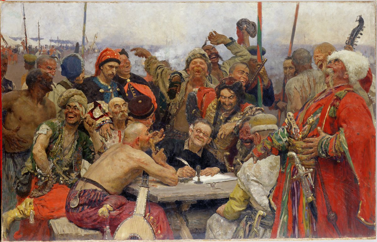noartect's tweet photo. 🖼️ The Reply of the Zaporozhian Cossacks to Sultan Mahmoud IV
🧑‍🎨 Ilya Repin
⏳ 1878 - 1891
•
#thereplyofthezaporozhiancossacks #ilyarepin #realism #history #oil #canvas #artworks #paintingart #art #artwork #paintings #artist #artgallery #painting #paintingoftheday #noartect https://t.co/jAn6swLeTU