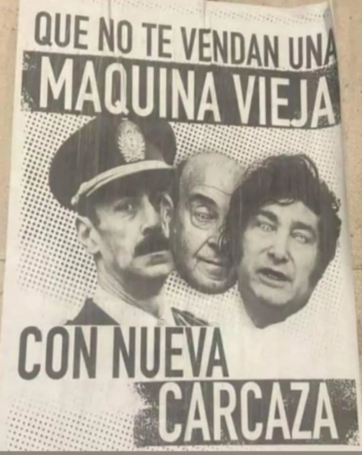 #MileiNo 

Por memoria verdad y justicia
Por los milicos en cárcel común 
Porque la calle y las libertades son muestras 

<a href="/socorristasarg/">socorristasenred</a>