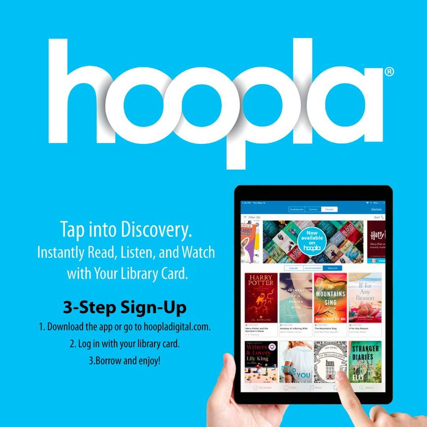 #Hoopla is here! Download the app or visit hoopladigital.com to set up your account today!