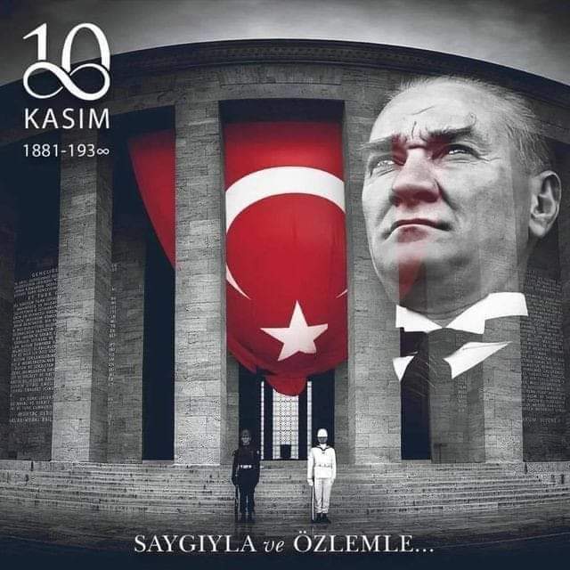 Ulu Önder Gazi Mustafa Kemal Atatürk'e saygı, rahmet, minnet ve özlemle 🇹🇷🇹🇷🇹🇷  #10Kasım  #ÖlümBileSilemediSeni  #RuhunŞadOlsunATAM