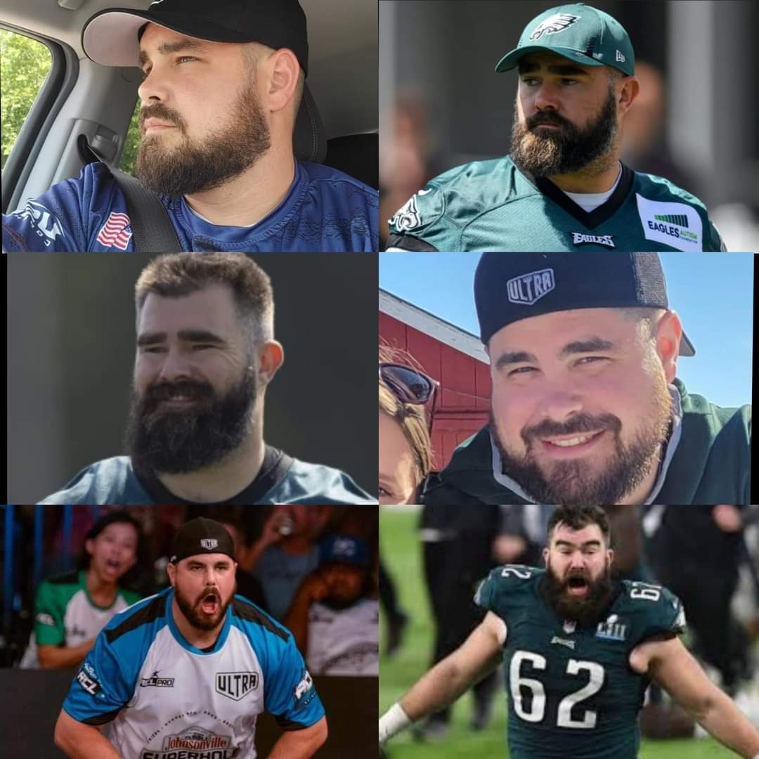 ACLProJScherm's tweet image. Hey @JasonKelce! My GF made this photo because she thinks we look alike. What you say, Jason? You. Me. Team up for one of the @iplaycornhole #Superhole prelim events this season! Tell him @tkelce! I think @TreyRyder_ACL would love it! Professional Cornhole/Professional Football.