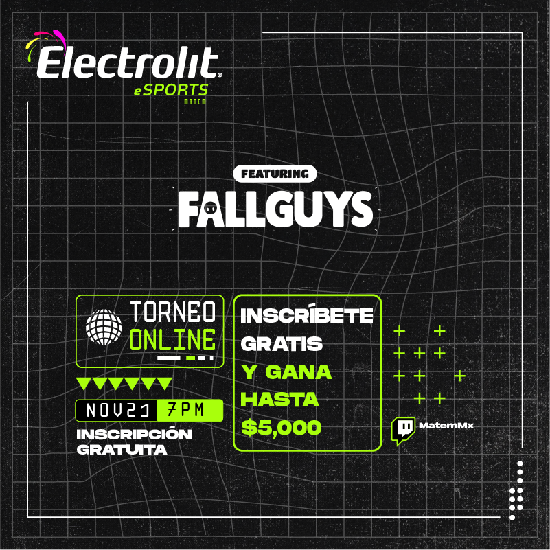 ¡Regresa Fall Guys a la segunda Liga <a href="/Electrolit/">Electrolit</a>! 🎮🔥9⃣ Inscríbete gratis y compite por uno de los premios para los mejores cuatro lugares en bit.ly/liga-electroli…
#ElectrolitGaming