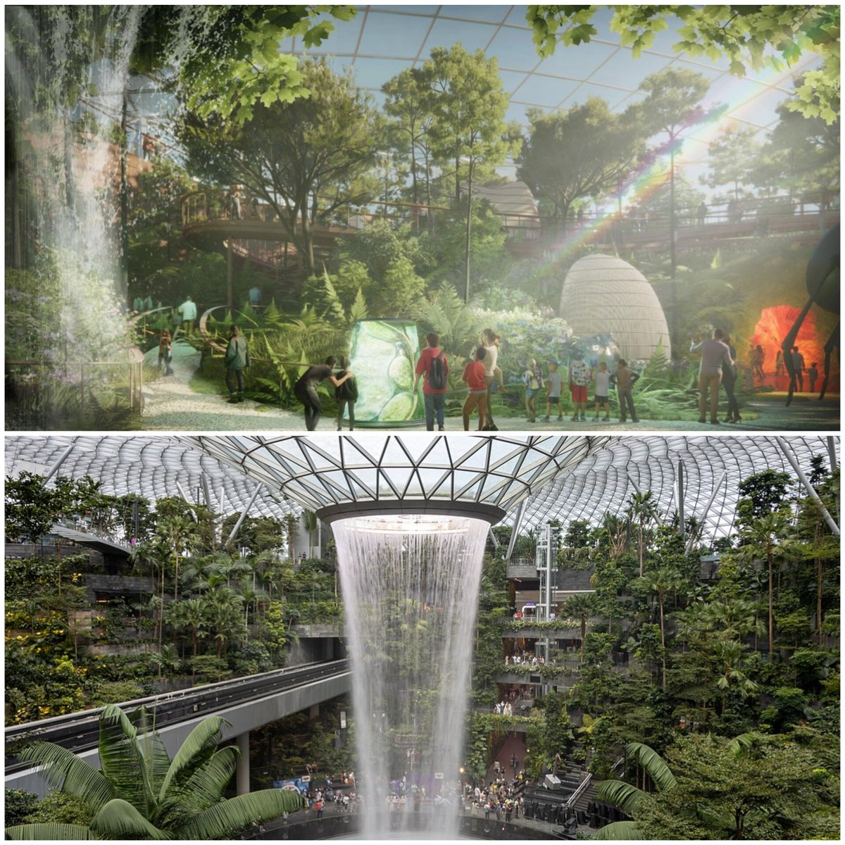 🏴󠁧󠁢󠁳󠁣󠁴󠁿💚🌊 Eden Dundee is giving me them Jewel Changi Airport vibes