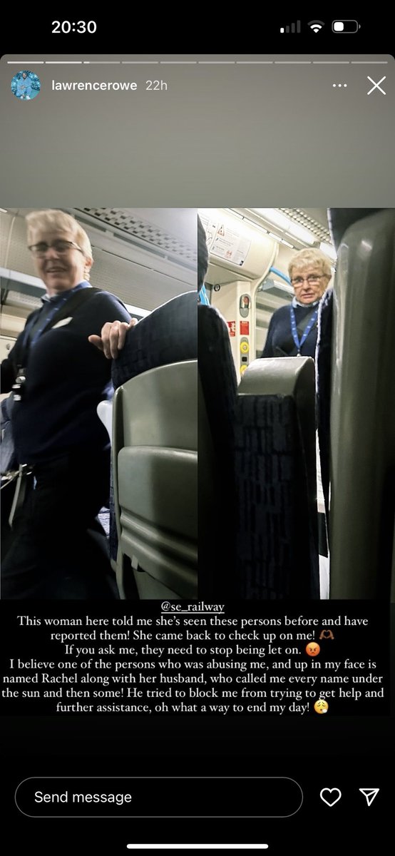 <a href="/Se_Railway/">Southeastern</a> A friend was the victim of a racially motivated attack yesterday while travelling on your line. A member of staff came &amp; stated she had previously reported the offenders for similar offences. Surely more can be done on your part to ban offenders &amp; protect passengers?