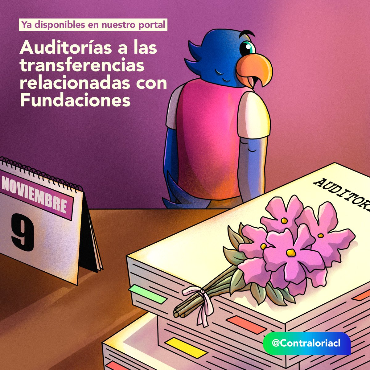Este 9 de noviembre, como siempre notifica y te manda un ramito de Auditorías 💐🎶

👉Ya puedes revisar La primera parte de las Auditorías a las transferencias relacionadas con Fundaciones bit.ly/46fAUm4