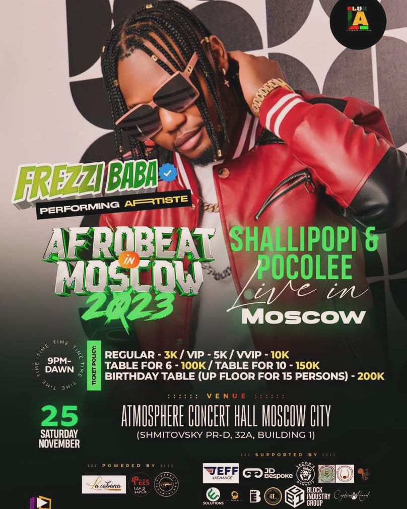 Frezzi_Baba's tweet photo. @Frezzi_Baba X @poco_lee X @theycallmeshallipopi on 1stage 25th November 2023 with the baddest afrobeat super stars. Come let's bounce again together @instablog9ja @bod_republic @davido @thecheffchi @Viral9ja_com #Reverse1999 #WorldCup2023 https://t.co/2KpetaTqej