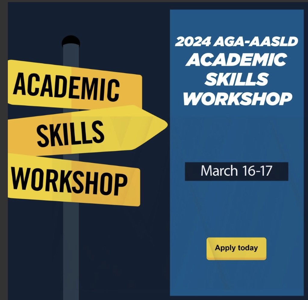 Join me for the 🆓 AGA-AASLD Academic Skills Workshop, March 16-17, 2024. ➡️Early career GIs/Heps ➡️GI fellows ➡️ Interested in academic medicine ➡️Proven career advancement strategies ➡️App due December 12: ow.ly/oh2b50Q55cw @blackingastro @AmerGastroAssn @AASLDtweets