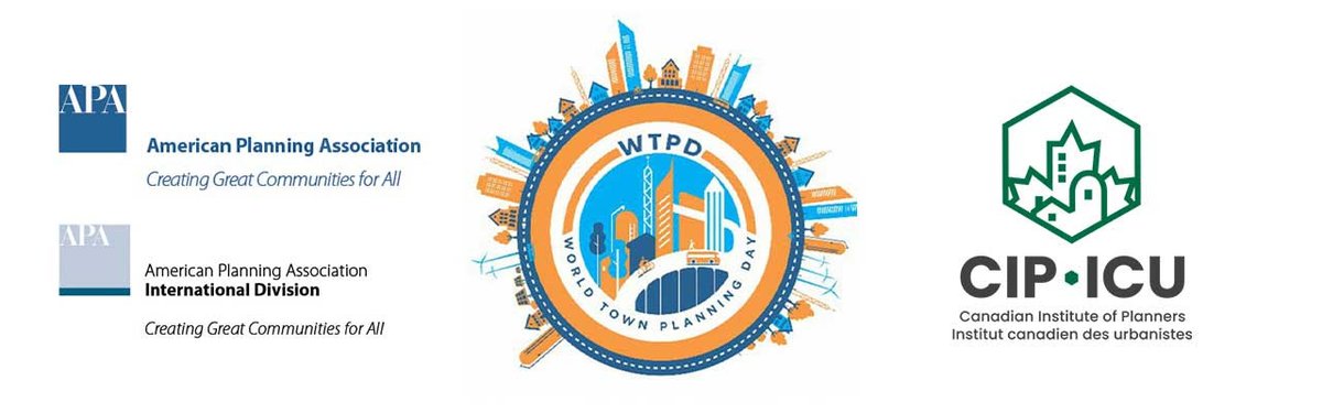 Thank you to everyone who joined World Town Planning Day yesterday! Several sessions highlighted International Division initiatives or collaborations. If you are interested in getting involved, consider joining the APA-International Division. international.planning.org/membership/ #WTPD2023