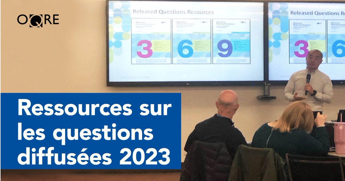 📚 Nous dévoilons de nouvelles ressources contenant des questions de maths diffusées! Notre personnel dévoué a eu le plaisir de présenter les nouvelles ressources en mathématiques de l’OQRE à l’équipe centrale de maths de <a href="/PeelSchools/">Peel District School Board</a>! eqao.com/a-propos-de-oq…