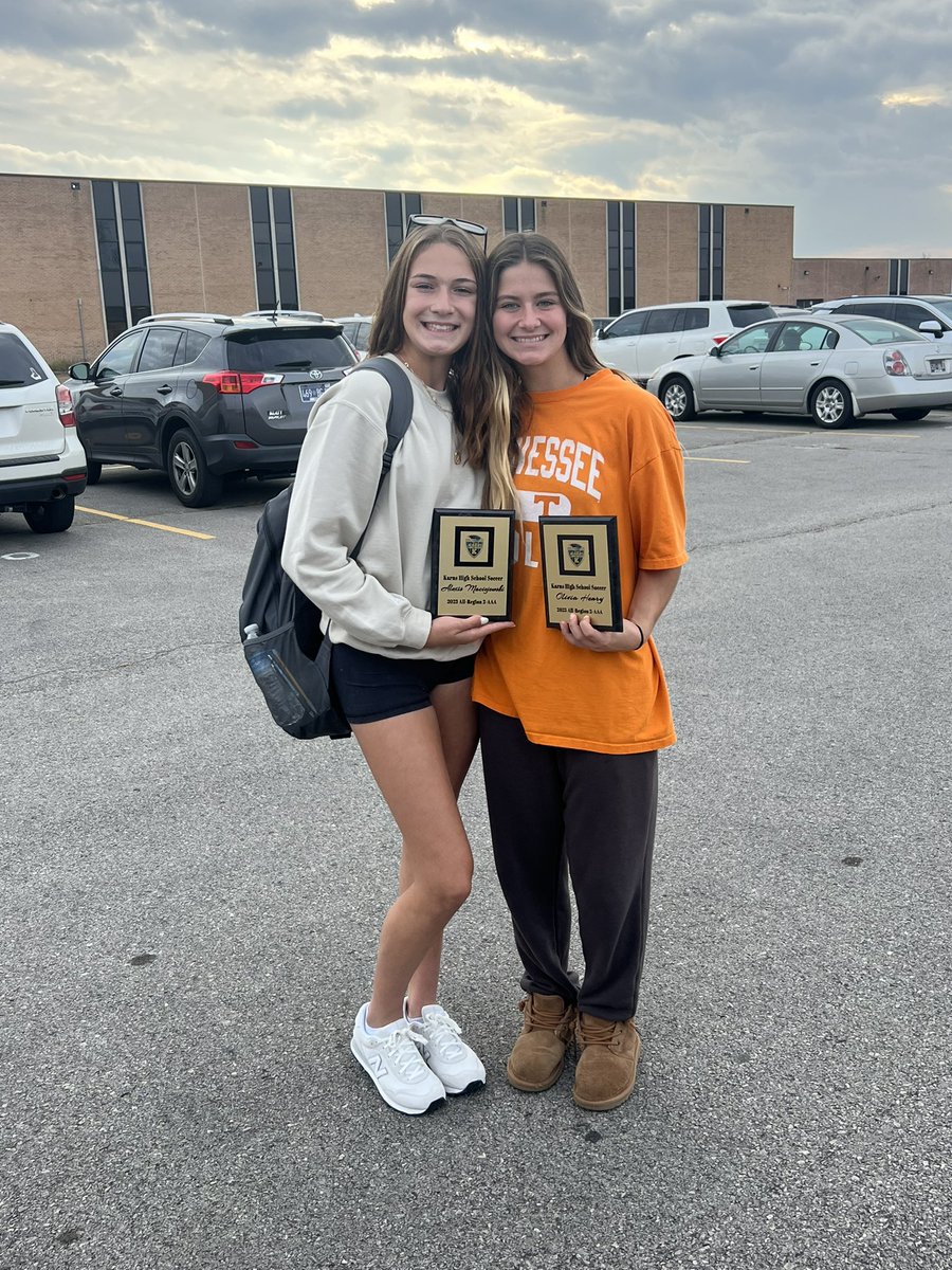 Congratulations to Alexis and Olivia on making the All-Region 2-AAA team for the 2023 season! Thank you for all of your hard work and dedication!! 💙⚽️