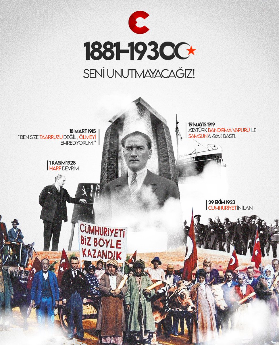 ConflictTR's tweet photo. Devrimlerini, bıraktığı izleri ve en büyük emaneti olan Cumhuriyet'i sonsuza kadar yaşatacağız. 🇹🇷

Ulu Önderimiz Mustafa Kemal Atatürk'ü saygıyla ve minnetle anıyoruz. #10Kasım https://t.co/AjAAbVfnXm
