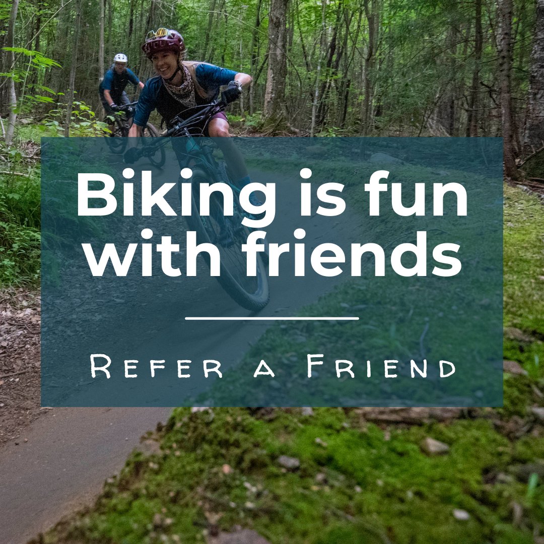 VMBA Members! 🚵‍♂️ Share the trail stoke with friends! Refer a friend to join VMBA and win cool prizes like downhill tickets, gift cards, sunglasses, and more! Being a member means supporting trails and enjoying 170+ deals. Don't miss out! 🎉

 …bike-association.referral-factory.com/AXARW3/join