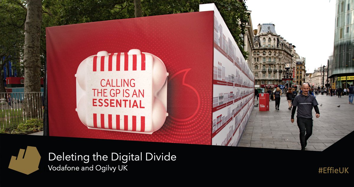 Next up are our Silver winners. Our first Silver award of the night goes to @VodafoneUK and @OgilvyUK who win in the Positive Change: Social Good – Brands category, for connecting over 1 million people to tackle the digital divide
