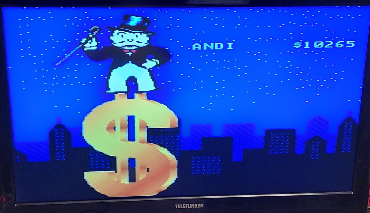 Captain_Raven_'s tweet image. Game No. 251: Monopoly (#SNES Ver.)

Rating: 6.5/10
Difficulty: 1/10

Yeah. It&apos;s Monopoly. Not much to say here. 
I&apos;ll stick with my ratings for the other Monopoly games I&apos;ve played so far.

I won a game against three computer players.

#RetroGaming