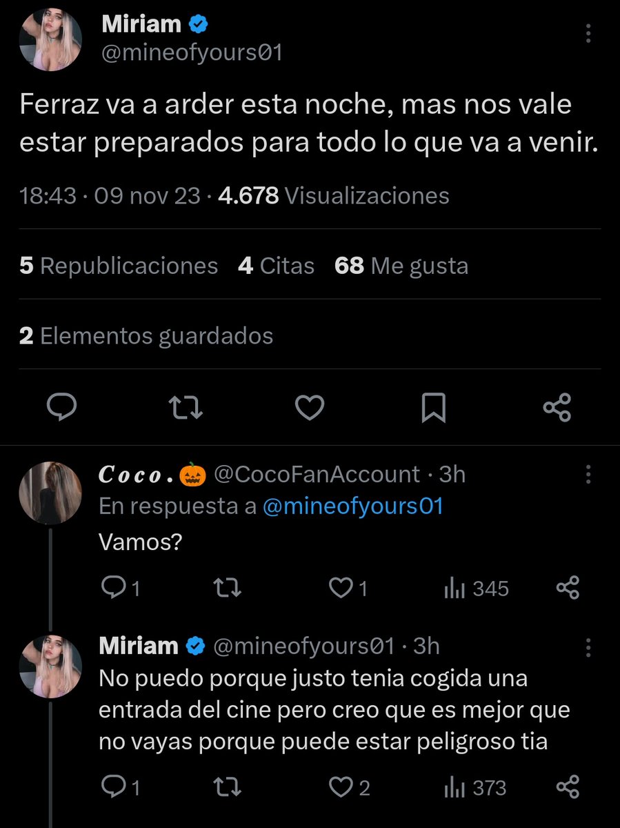 MarxistaBola's tweet photo. Ferraz va a arder, id todos pero no contéis conmigo que justo tengo que ir al cine https://t.co/155LJyTKf9