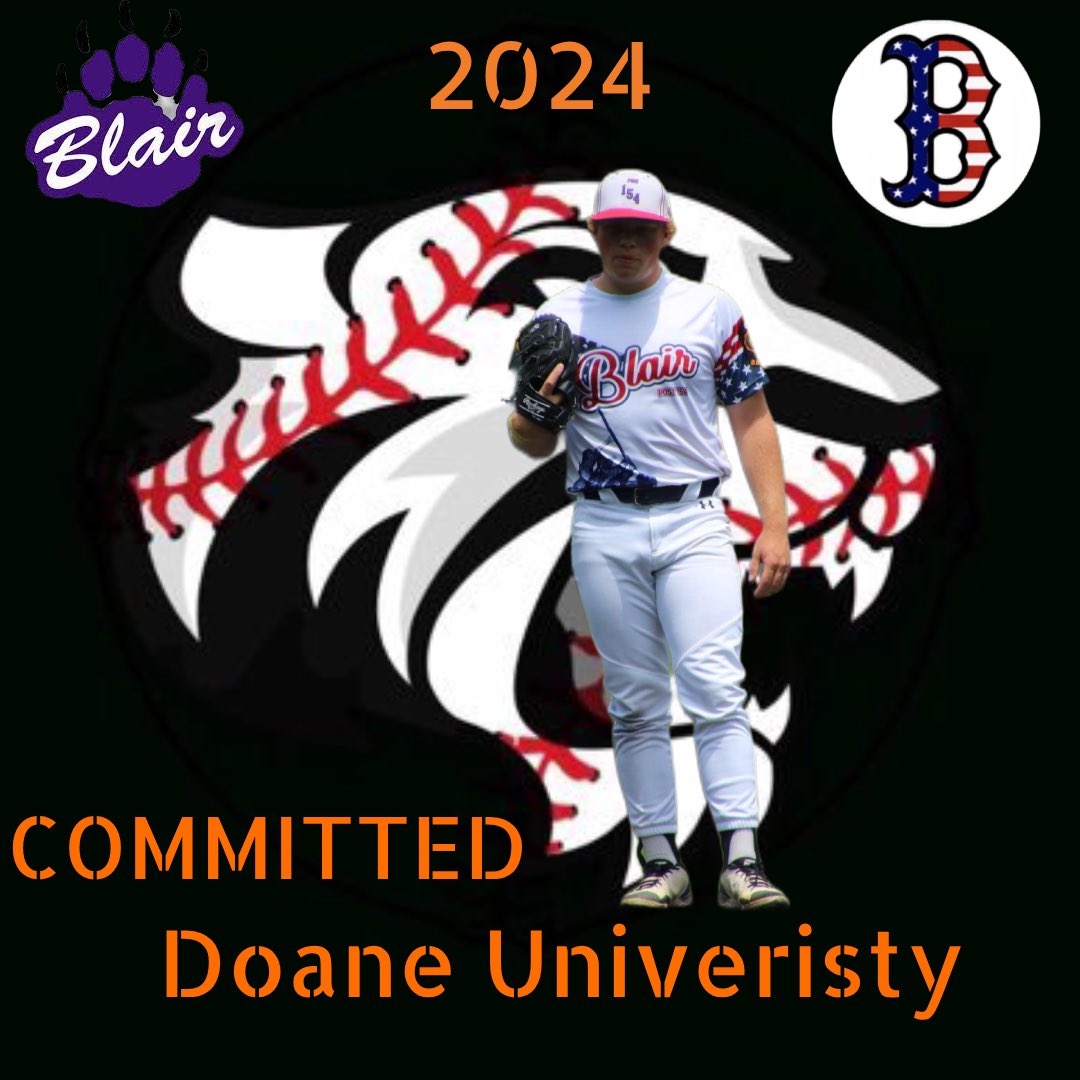 I’m excited to announce my commitment to Doane University to further my academic and baseball career. I would like to thank God, my family, coaches, and my friends for supporting me. 
Go Tigers🐅