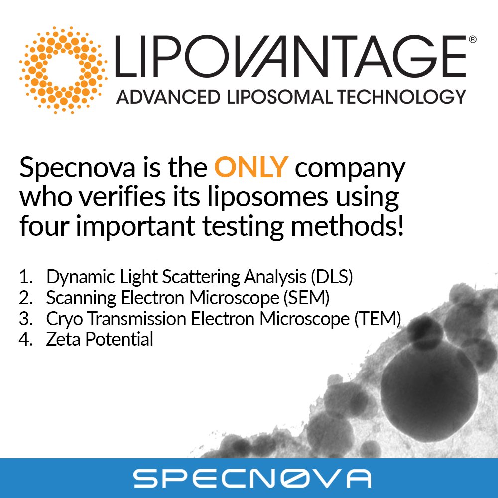 One thing that stands out about liposomes is that some companies claim to sell liposomal ingredients but when the ingredient is tested, there are no liposomes present. It is very important to make sure your liposomal ingredients are validated. #TruliposomeValidation