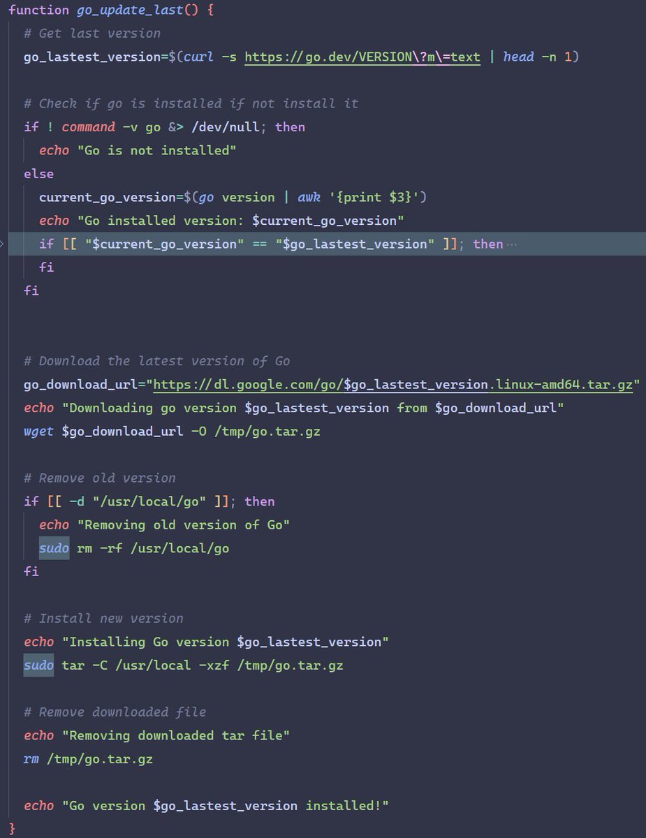 carseven_code's tweet image. Installing Go, I think I can love it. So simple #golang #dotfiles