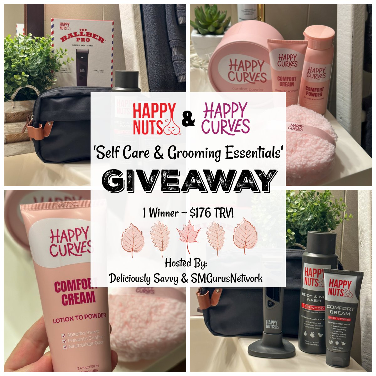 PinkNinjaBlogg's tweet image. 🫧 GIVEAWAY ALERT  🫧

Enter To #WIN The @MyHappyNuts &amp;amp; #HappyCurves &apos;Self Care &amp;amp; Grooming Essentials&apos; Giveaway! (1 Winner ~ $176 TRV!) Ends 11/17! #2023SMGNFallGiftGuide 🍂

Enter the #GIVEAWAY &amp;amp; Good Luck 👉 pinkninjablog.com/happy-nuts-hap…