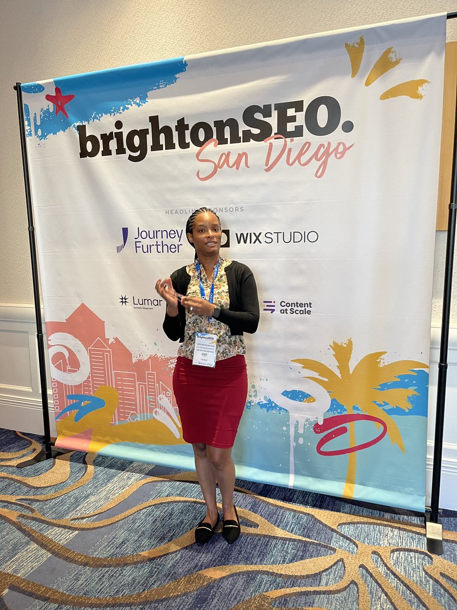 One of my 2023 goals was to attend an industry conference where I could learn and meet people. <a href="/brightonseo/">brightonSEO</a> has exceeded my expectations! 

7+ hours of plane rides
1 amazing GA4 workshop
Awesome talks

Best decision ❤️

#brightonseo