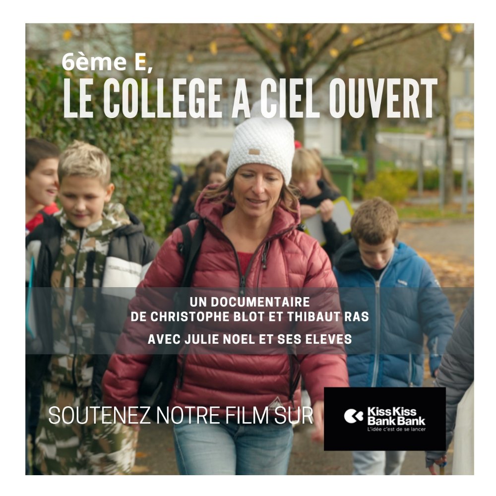 Ma collègue Julie a fait classe dehors toute l'année dernière, avec sa classe de 6e.
Un documentaire a été tourné, il reste à le financer pour que le film puisse être vu 
C'est ici 
👇
kisskissbankbank.com/fr/projects/le…