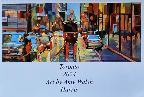 My Toronto Calendars have arrived!  The calendars are 45.00.  Each month features one of my Toronto street scenes.   I have placed a border around  each image if you have an interest in framing them.  Dm me if you interested.  #Torontoart #Toronto #TTC