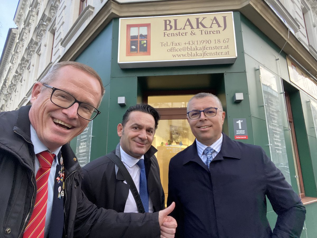 GunterFehlinger's tweet photo. I was honored to meet the President of Austrian Albanian SME network #Blakaj today as part of #SMKA delegation
Now it is time for full economic integration of Kosovo 🇽🇰 &amp; Austria 🇦🇹 
https://t.co/90qMPIyfe2 https://t.co/fYYCwlT9fu