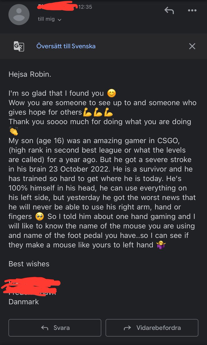 Always just as happy when I hear that I ignite hope in another person's life. So far I have helped people from Vietnam, USA, Canada, Brazil, Lithuania, Germany to our neighboring countries. I know the demand of gaming gear is small, but I think we can change that further on! ✊🏼🔥