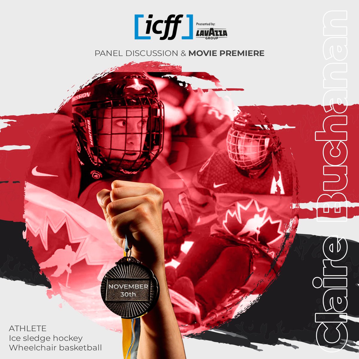 The Canadian premiere of ‘HARD-NOSED’ is coming to Toronto! Don’t miss this AMAZING movie at <a href="/TIFF_NET/">TIFF</a> 

We’re introducing our third panelist, Para-Athlete CLAIRE BUCHANAN! icff.ca/breaking-barri… Get $4 off with ICFFBB4