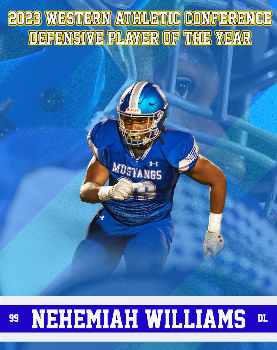 Congratulations Senior Defensive Linemen @imnehemiahh “WAC Defensive Player of The Year”