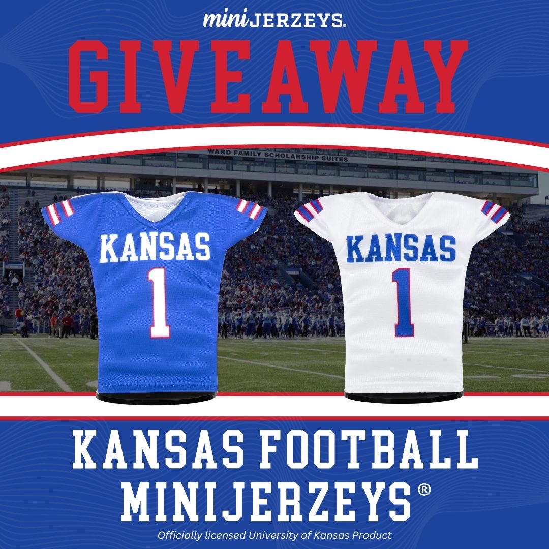 🚨GIVEAWAY — Details below!🚨

@minijerzeys & @fansofku are hosting a giveaway! 2 lucky winners will receive their choice of 1 Kansas Football MiniJerzey. The winners will be announced on Sunday 11/12!

@minijerzeys are a new KU Football collectible item!  They are great holiday…