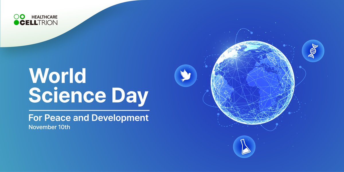 Celltrioninc's tweet photo. This #WorldScienceDay, we want to recognize this year’s theme: “Building trust in science”.
#CelltrionHealthcare celebrates the power and importance of #science for communities we serve. Stay tuned for updates as we embark on this journey of scientific exploration and innovation. https://t.co/V4almRLQuZ