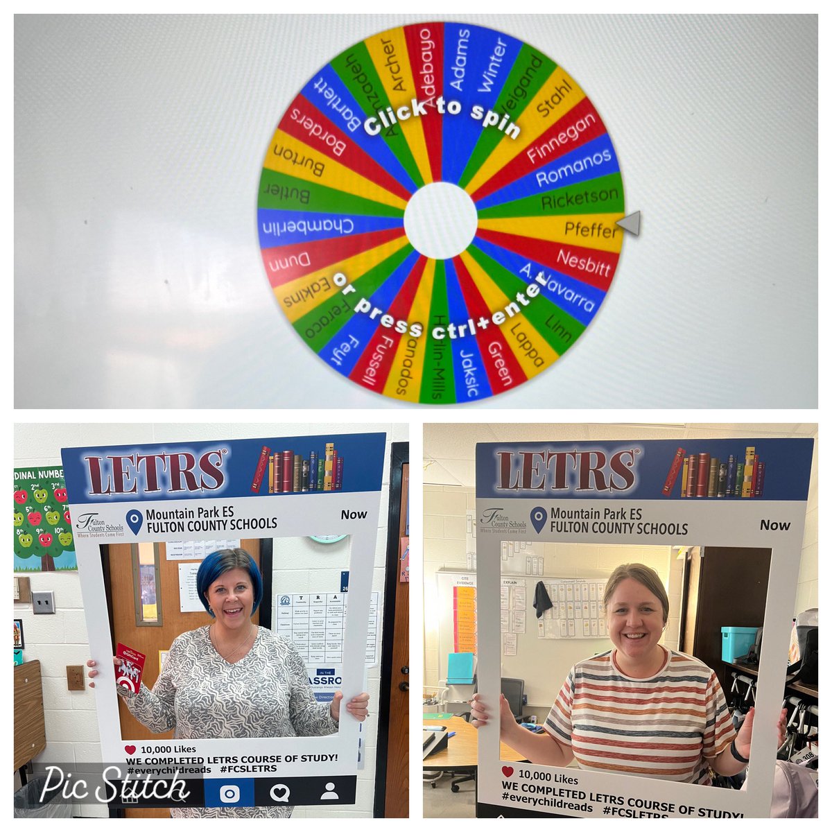 We’re celebrating our LETRS cohort 1 finishers with the Wheel of  Names 🎉We’re spinning for gift cards twice a week (see our 2 winners from this week). Shine on, Mustangs!  When we know better ♥️ we do better. #EveryChildReads <a href="/KCWilliamsFCS/">Kerri-Ann Williams</a> <a href="/d_kinoshita1/">Deidre Kinoshita</a>