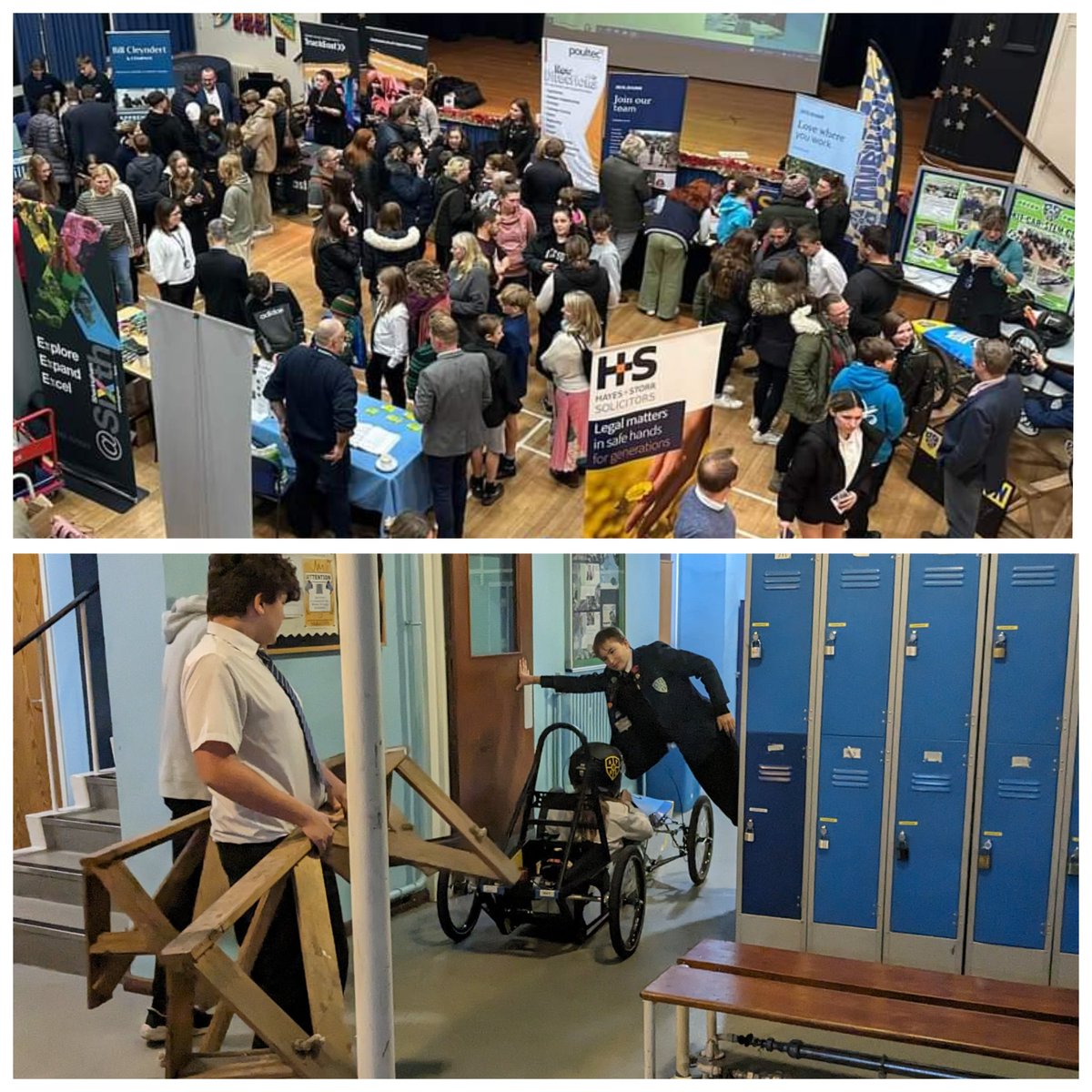 Great interest in our <a href="/Greenpowertrust/">Greenpower Education Trust</a> kit car at our very well attended careers event <a href="/AldermanHigh/">Alderman Peel High School (Wensum Trust) Official</a> this evening &amp; Lucas relished the opportunity to drive the car out through the empty science block! 😂🏎️ #aphsdt #STEM