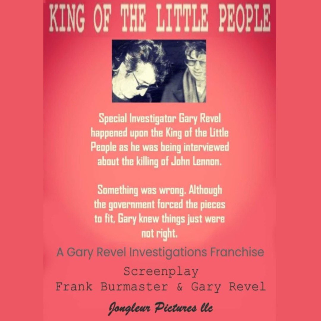 "King of the Little People"

Executive producer Jeff Olm
Written by Gary Neal Revel and Frank Burmaster

Cody Cowell cast as lead in John Lennon Assassination Investigation Movie

Cody Cowell

CodyCowell@aol.com

<a href="/Cody_Cowell/">Cody Cowell</a> 

pro.imdb.com/name/nm1431341…

IMDB.me/CodyCowell